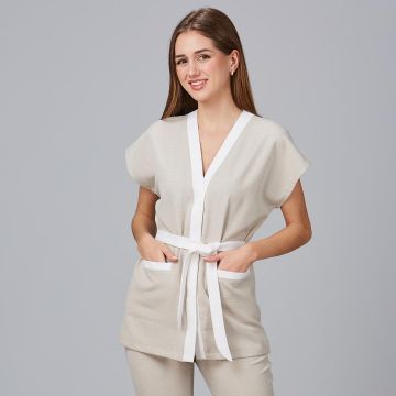 Schort Loto Linen Blouse Beige