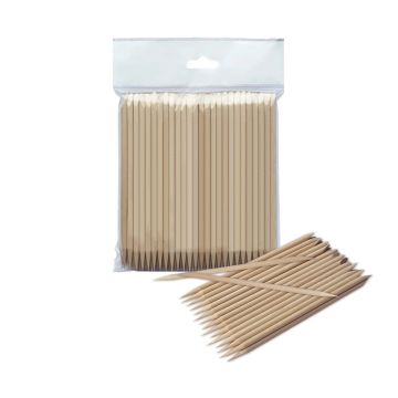 Staleks Wooden orange sticks 150mm (100pcs)