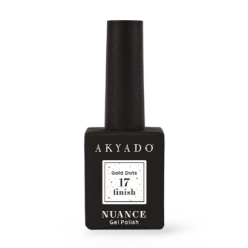 Gel Polish Top Coat Gold Dots - Akyado 