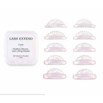 Coral Glueless Silicone Lash Lifting Shields