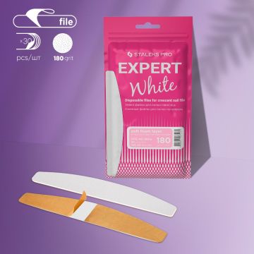 Staleks Wegwerpvijlen In Halvemaanvorm Op Een Zachte Schuimlaag - EXPERT 40 korrel 180 (30 stuks)